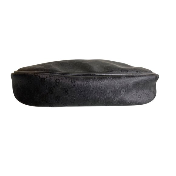 Vintage Gucci GG Black Canvas Crossbody NO STRAP With Zipper Closure & Gold-Tone - Picture 5 of 14